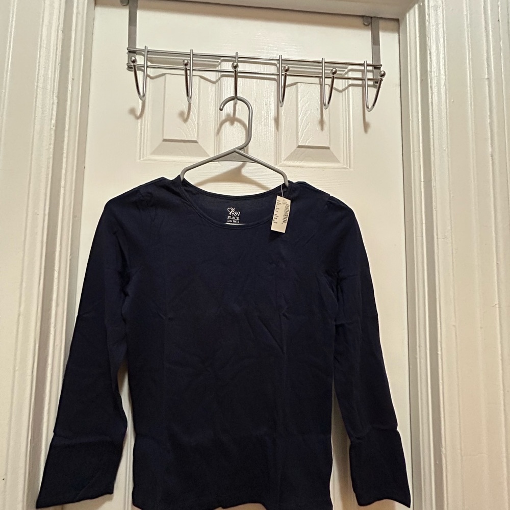 The Children’s Place Girls Regular Basic Layering Tee - Tidal- L(10/12)